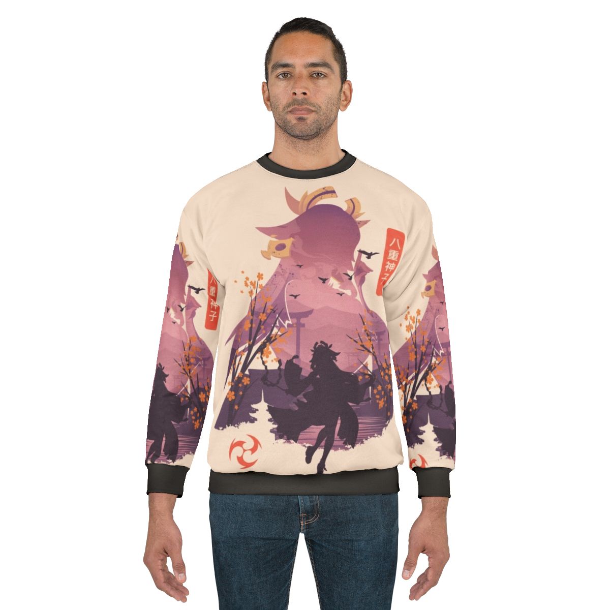 Divina Vulpes anime-inspired sweatshirt with kawaii design