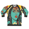 Diviniation sweatshirt with third eye, spiritual, and occult design