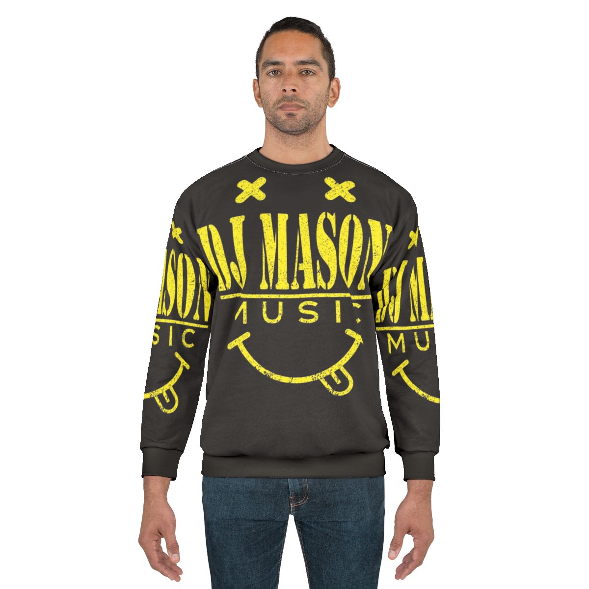 Dj Mason Smiley Face Graphic Sweatshirt