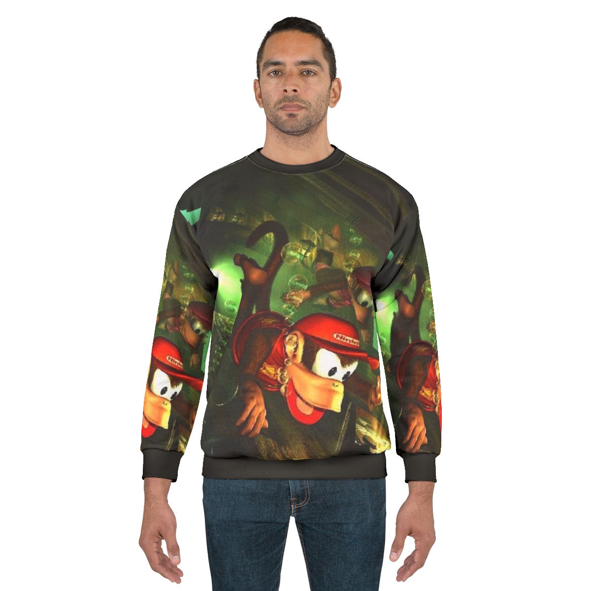 Retro DKC2 sweatshirt with iconic gaming graphics