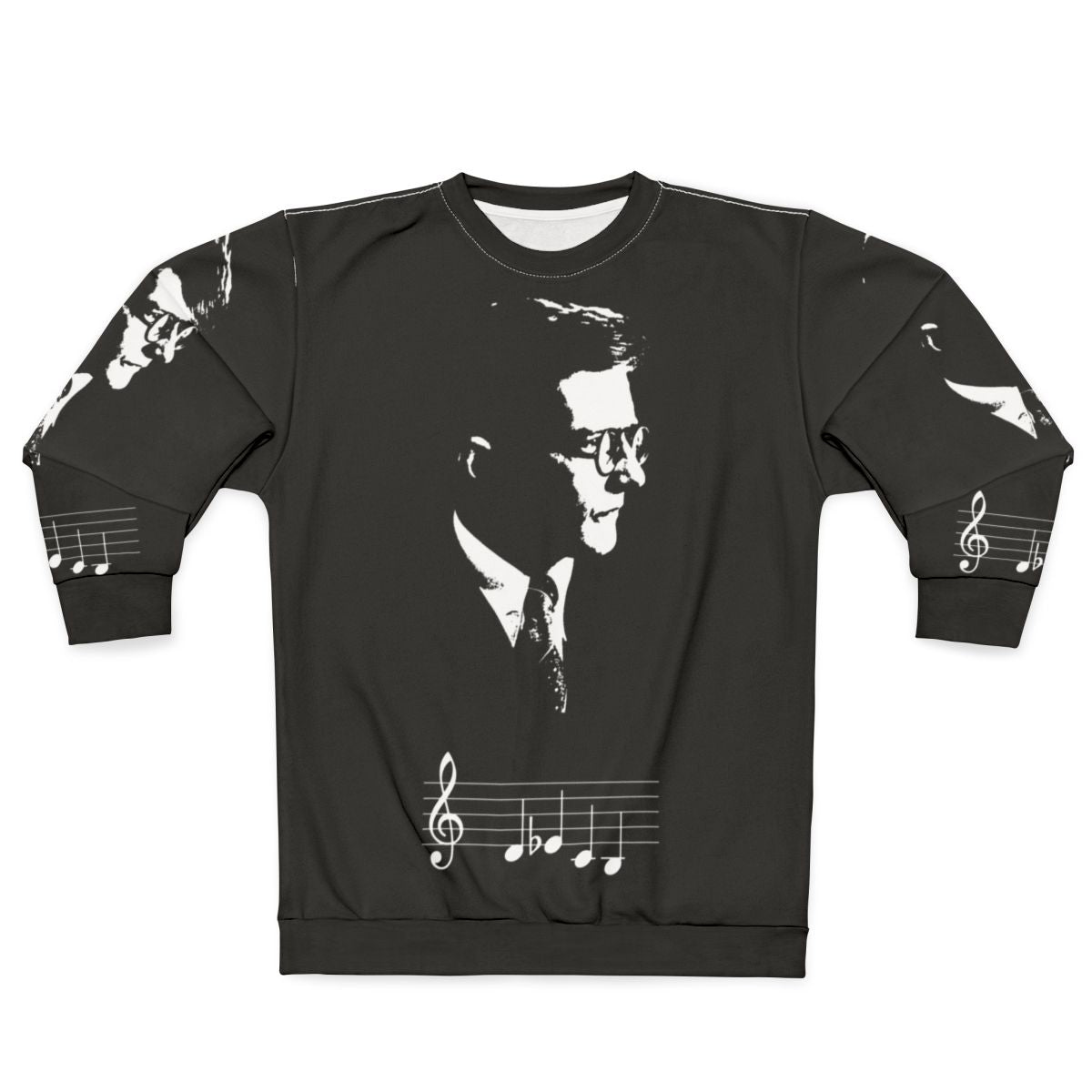 Dmitri Shostakovich DSCH Motif Musical Notes Sweatshirt