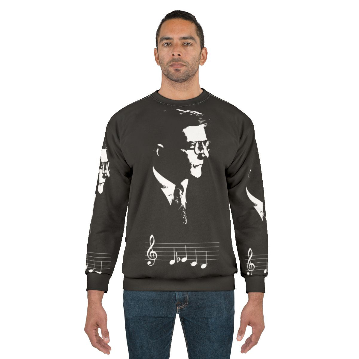 Dmitri Shostakovich DSCH Motif Musical Notes Sweatshirt