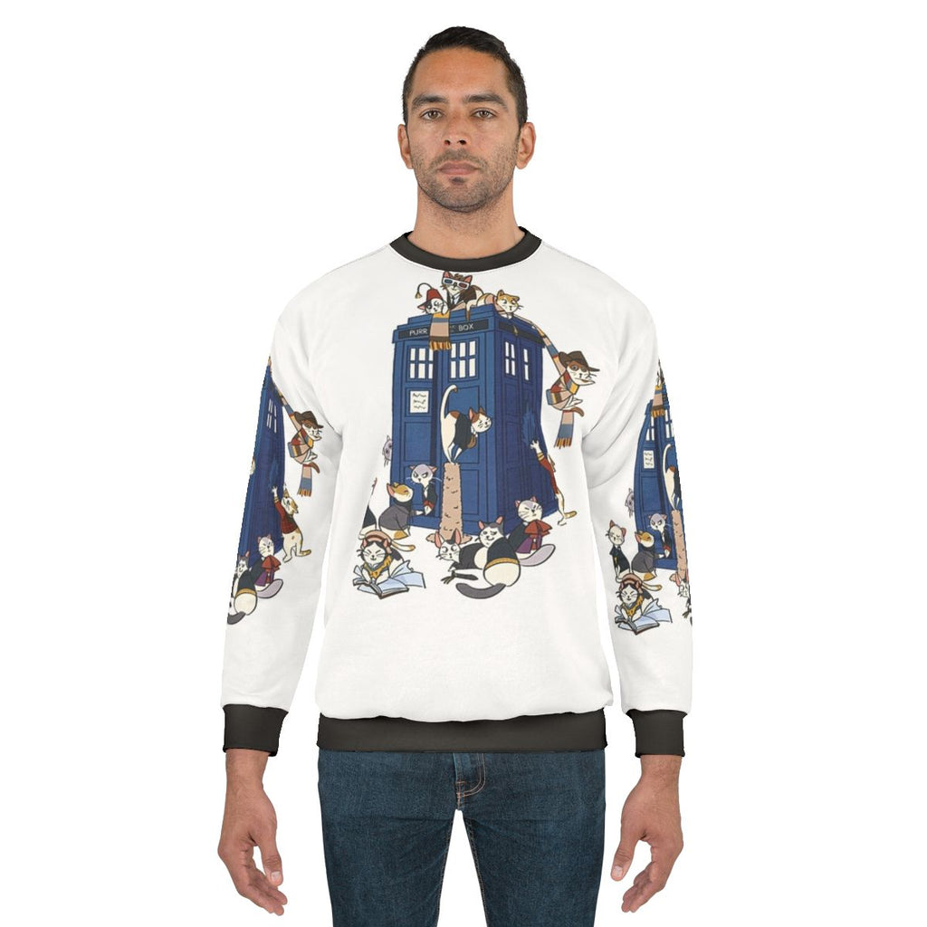 Doctor Cat Sweatshirt - Sci-Fi Inspired British Fandom Apparel