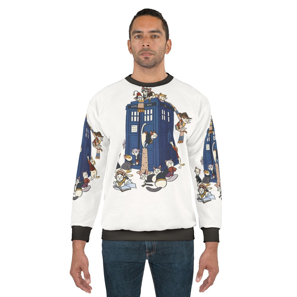 Doctor Cat Sweatshirt - Sci-Fi Inspired British Fandom Apparel