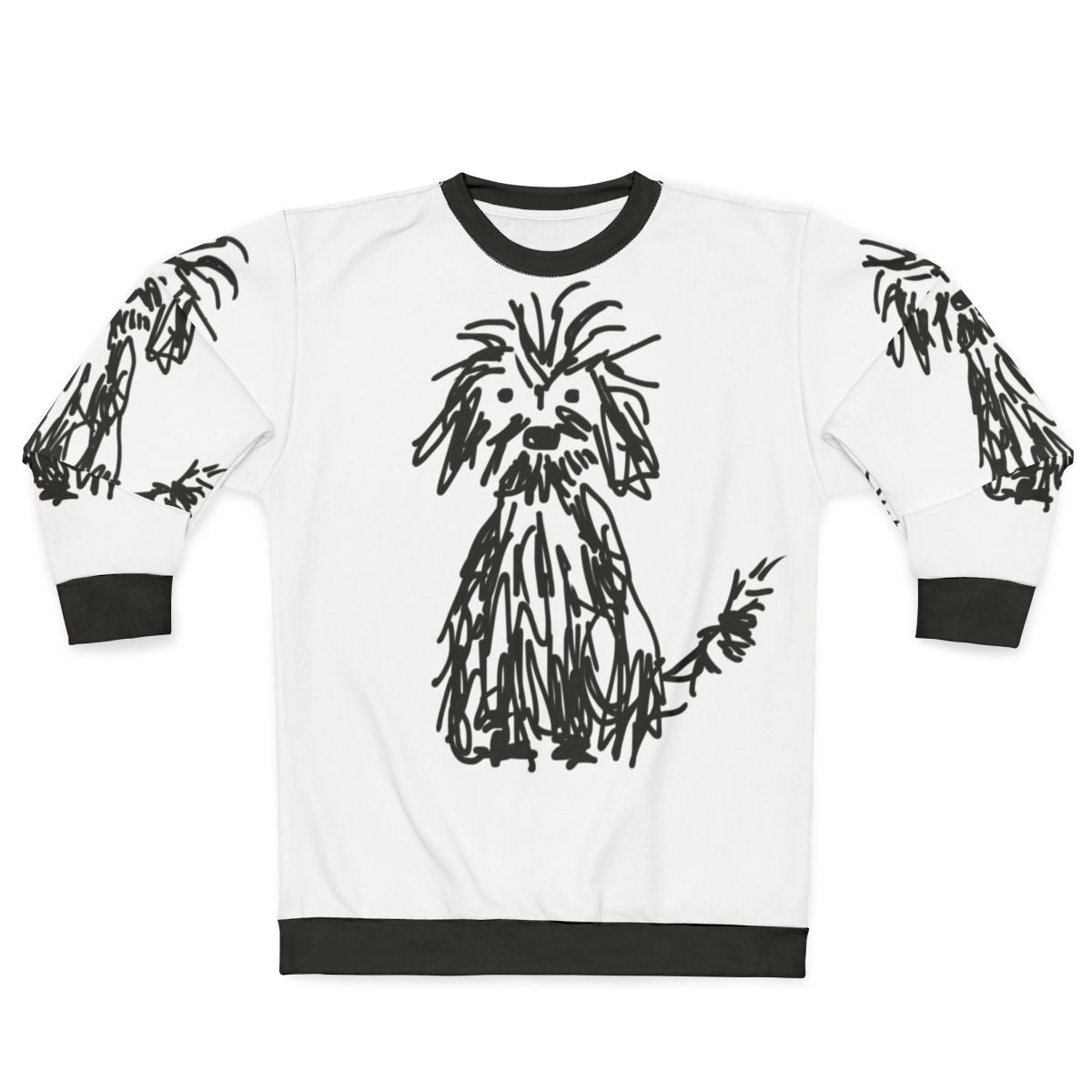Dog Days Sweatshirt featuring a cute, shaggy dog design