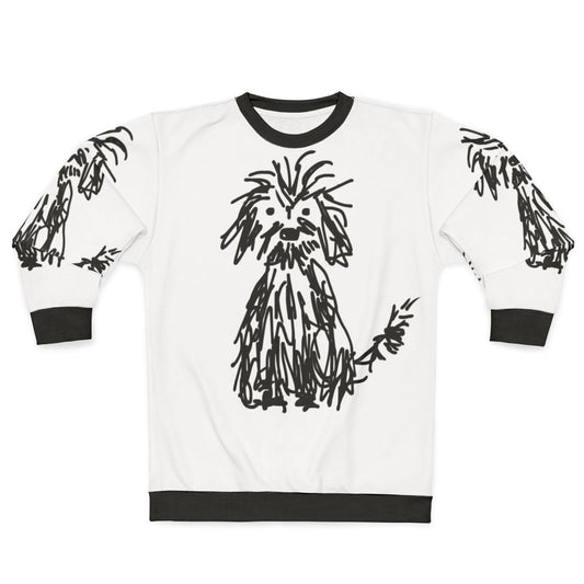 Dog Days Sweatshirt featuring a cute, shaggy dog design