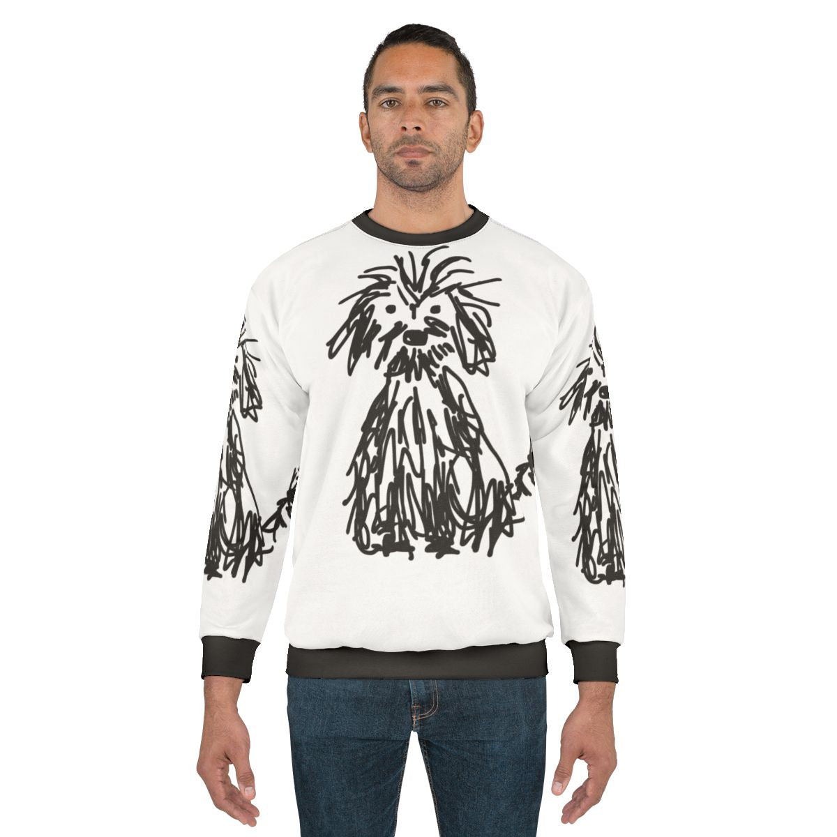 Dog Days Sweatshirt featuring a cute, shaggy dog design
