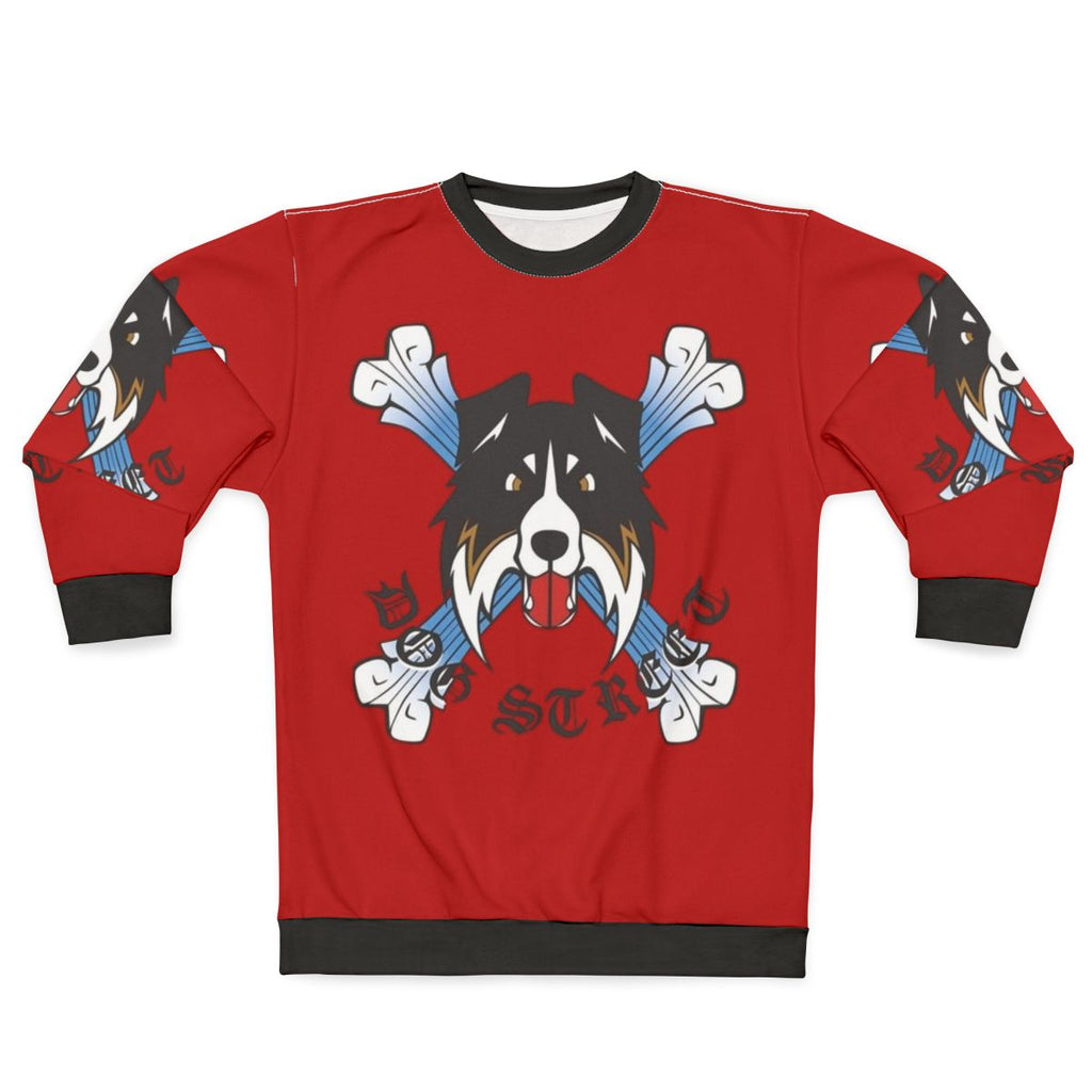 Retro Dog Street Bar The Bouncer Gaming Sweatshirt