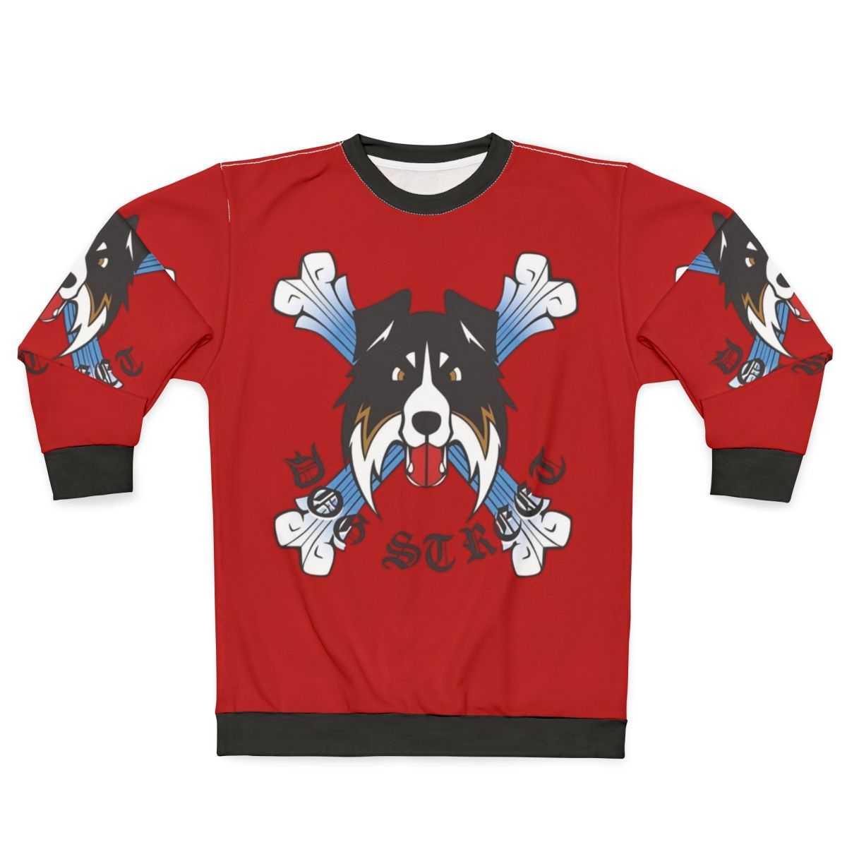 Retro Dog Street Bar The Bouncer Gaming Sweatshirt