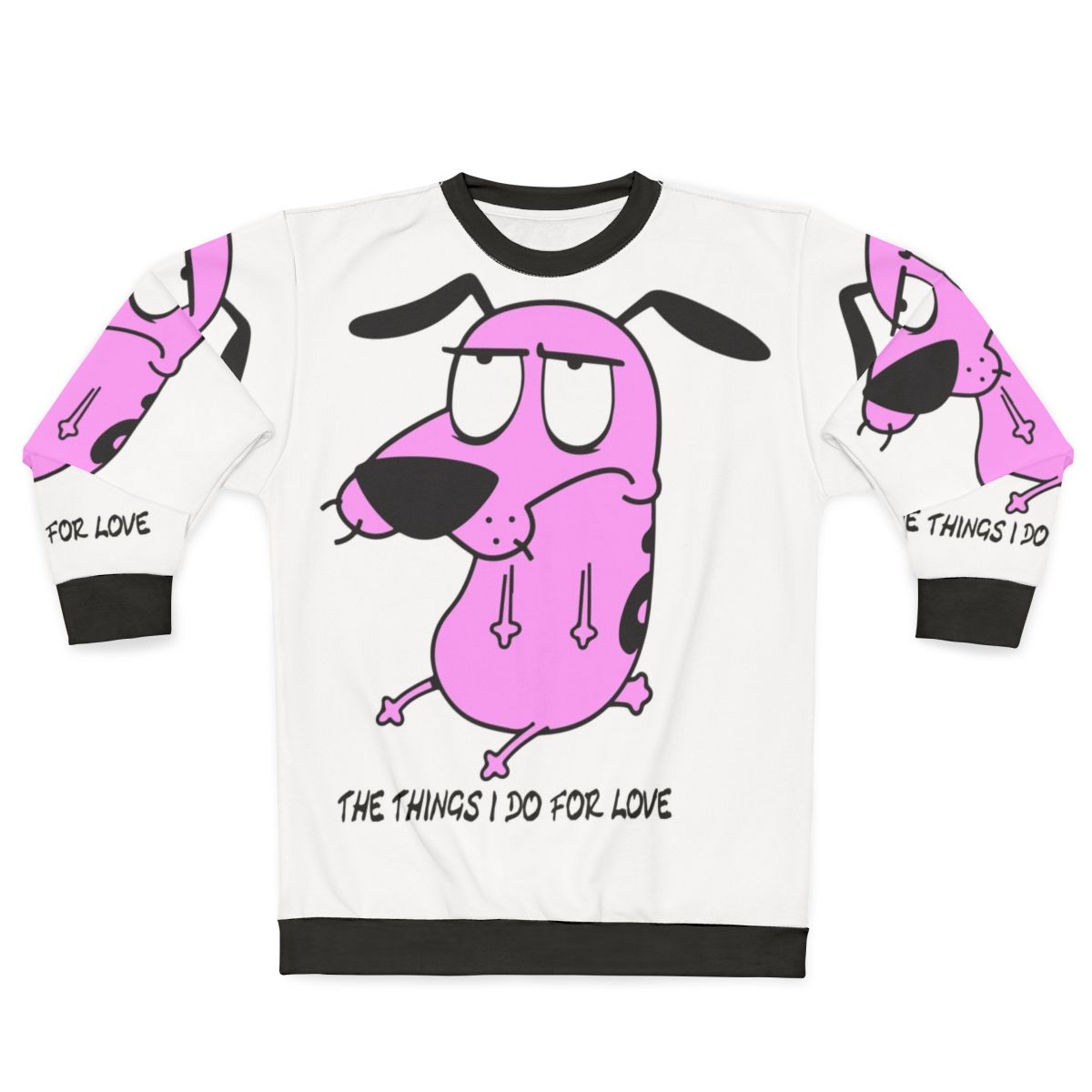 Cozy dog wearing a comfortable and fashionable sweatshirt