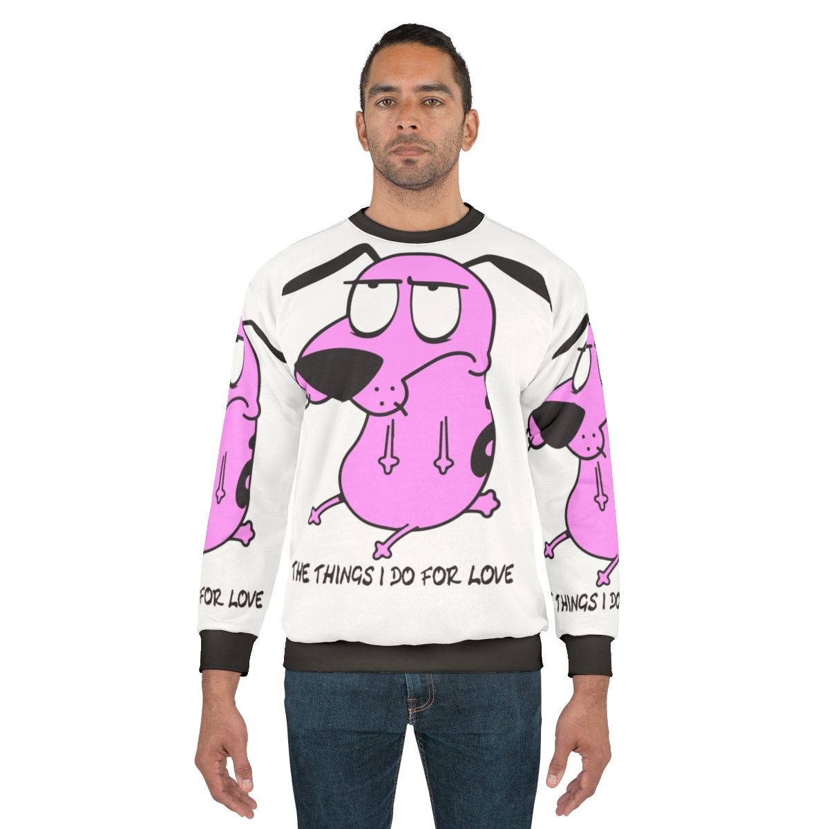 Cozy dog wearing a comfortable and fashionable sweatshirt