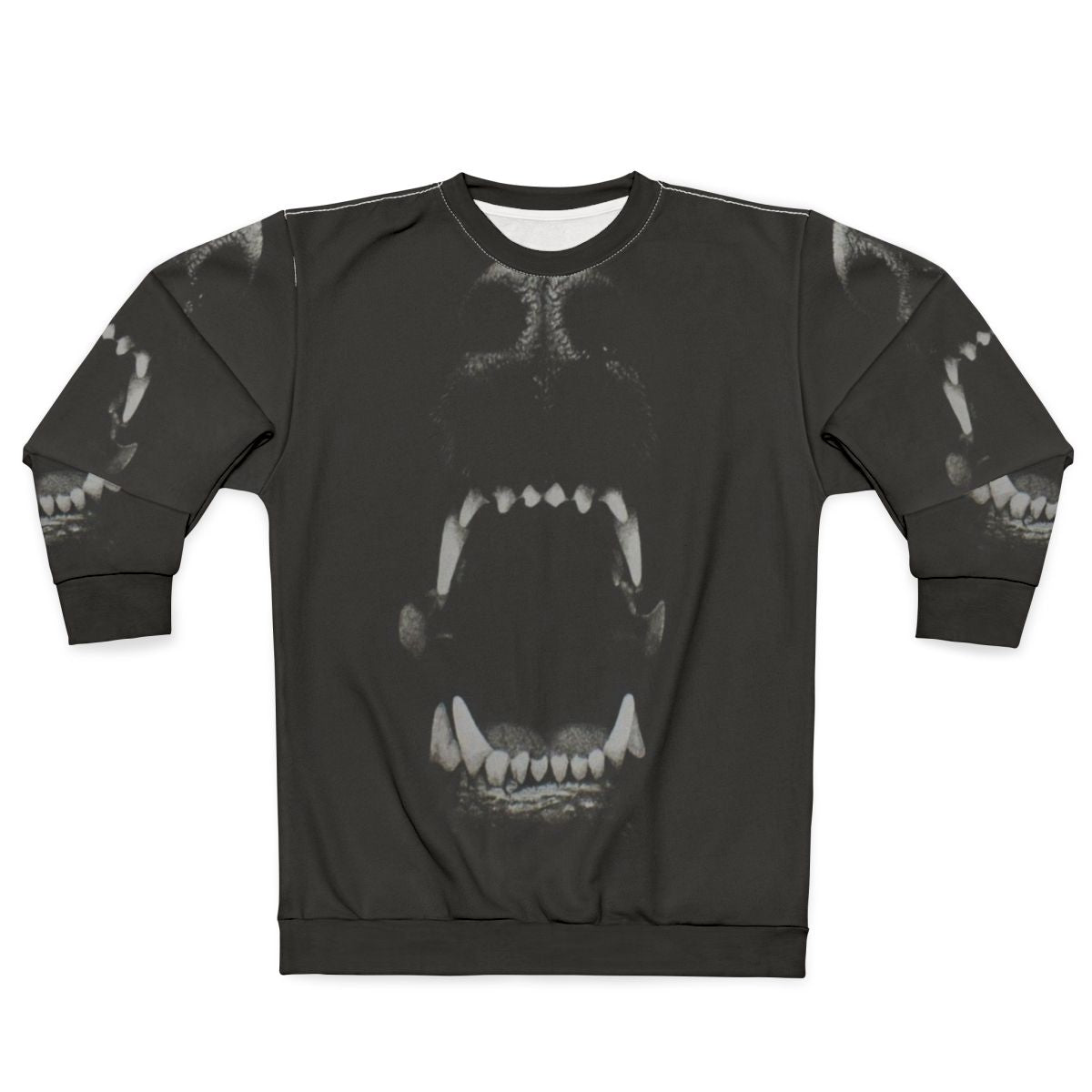 Dog Teeth Black and White Sweatshirt