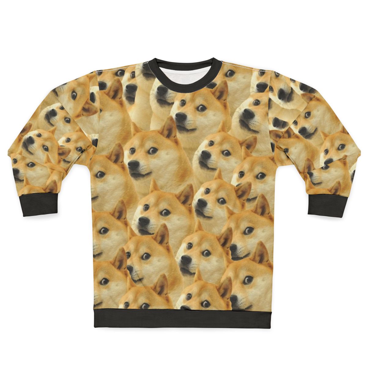 Doge Meme Sweatshirt with Cute Dog Graphic Design