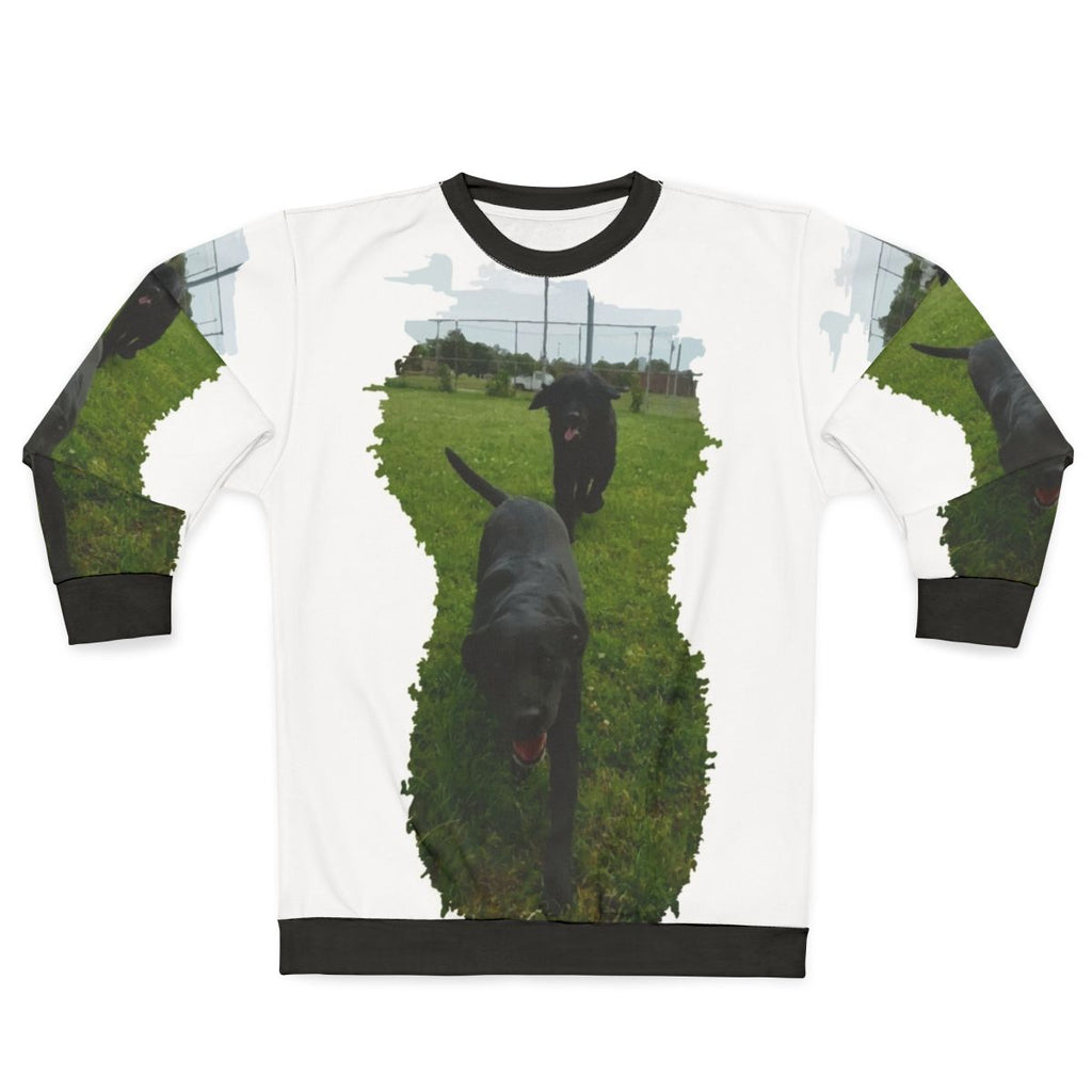 Doggos sweatshirt featuring happy dogs