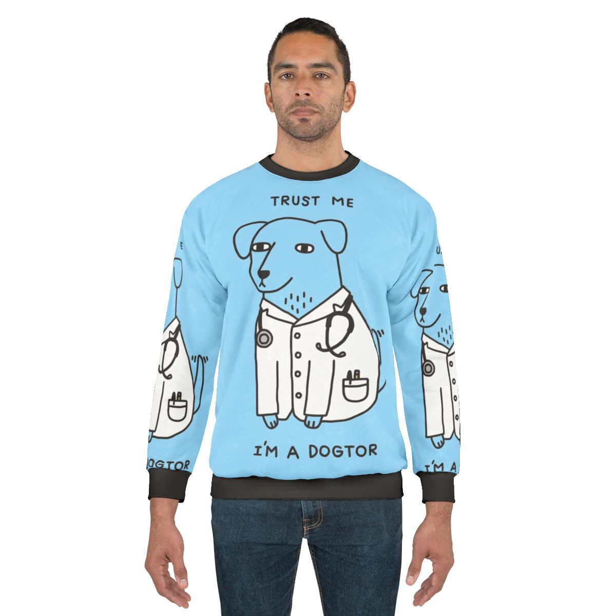 Dogtor Funny Dog Sweatshirt for Veterinary Professionals