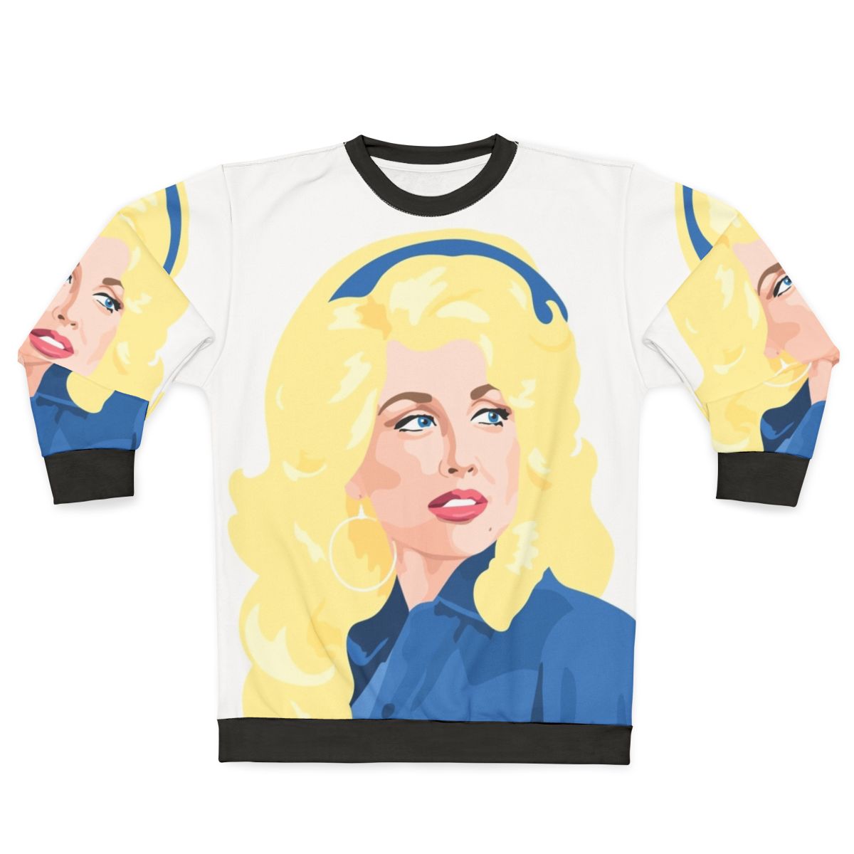 Vintage Dolly Parton Sweatshirt featuring young Dolly Parton in color