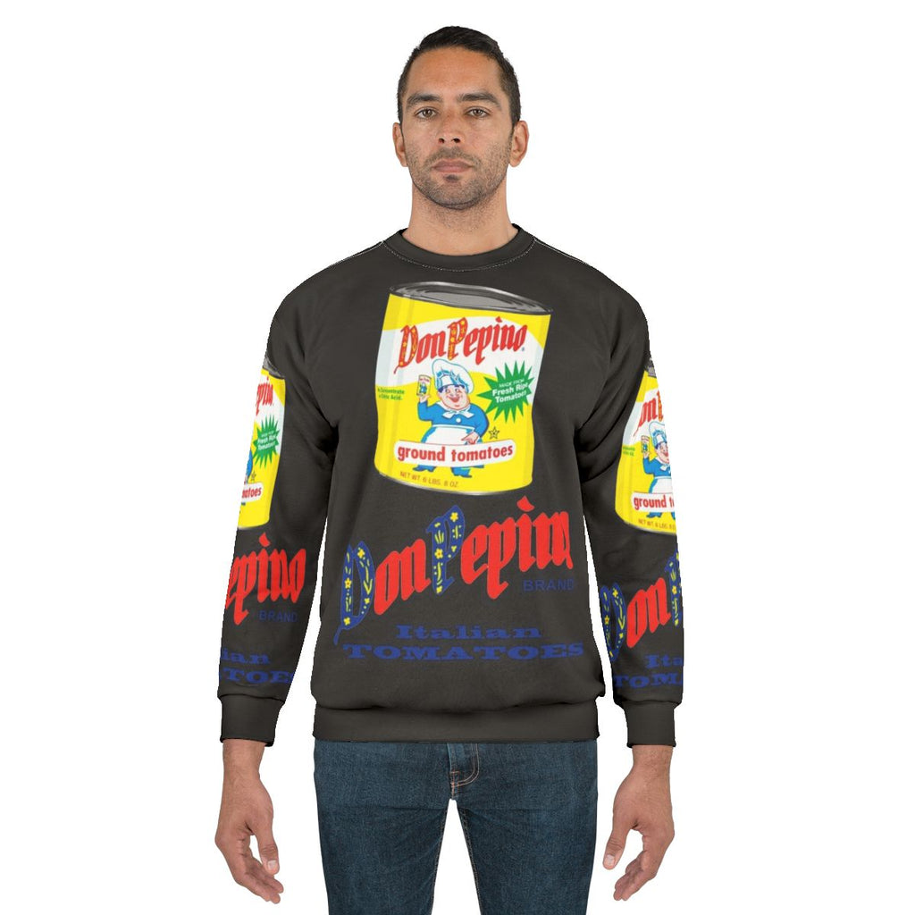 Don Pepino vintage inspired Italian food themed sweatshirt