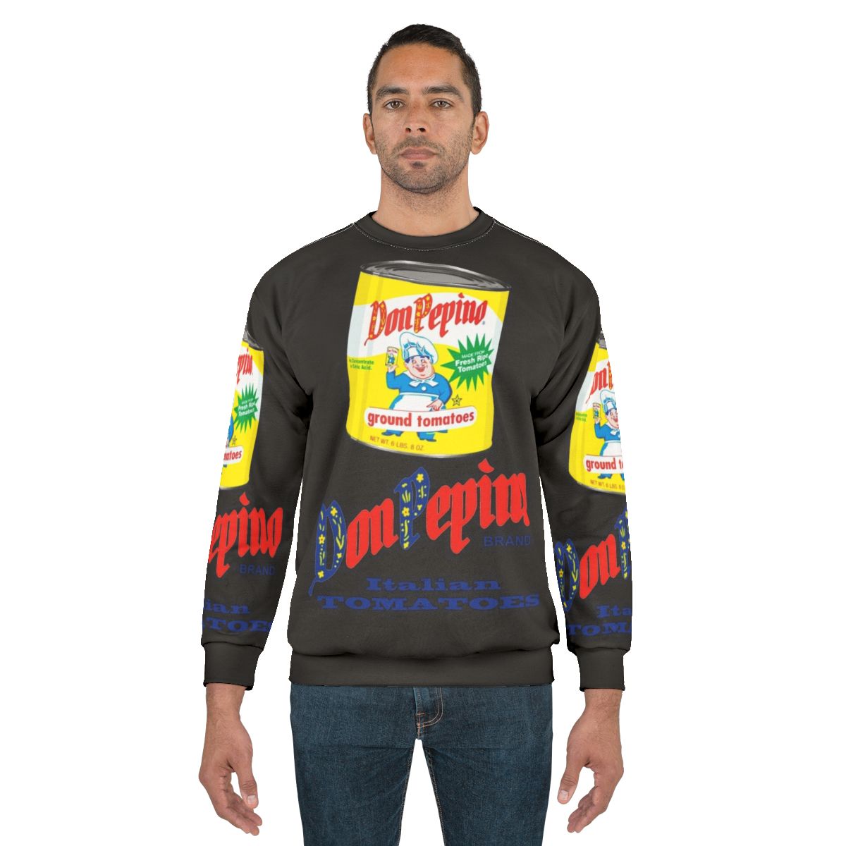 Don Pepino vintage inspired Italian food themed sweatshirt