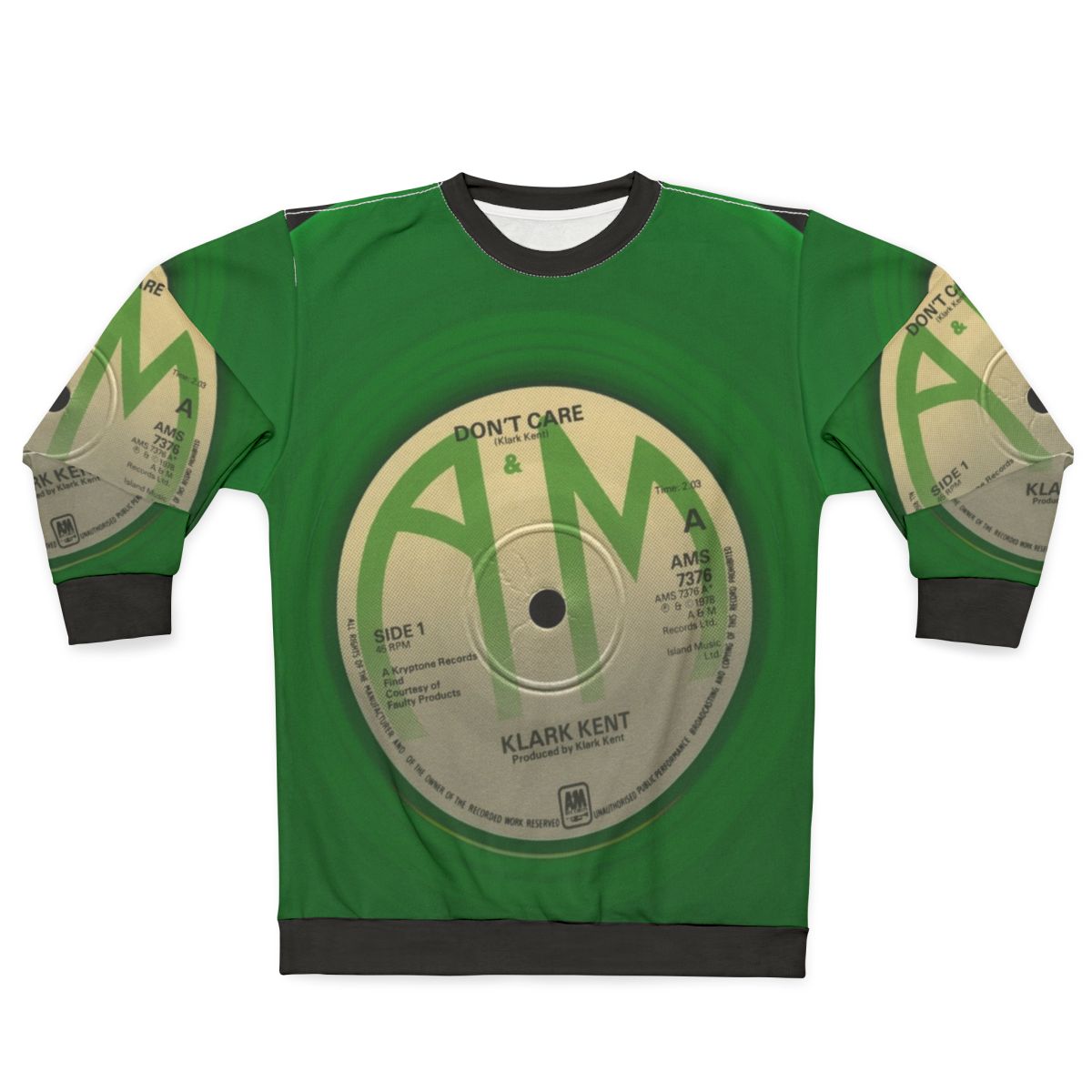 Don't Care Klark Kent 45 RPM Single Sweatshirt