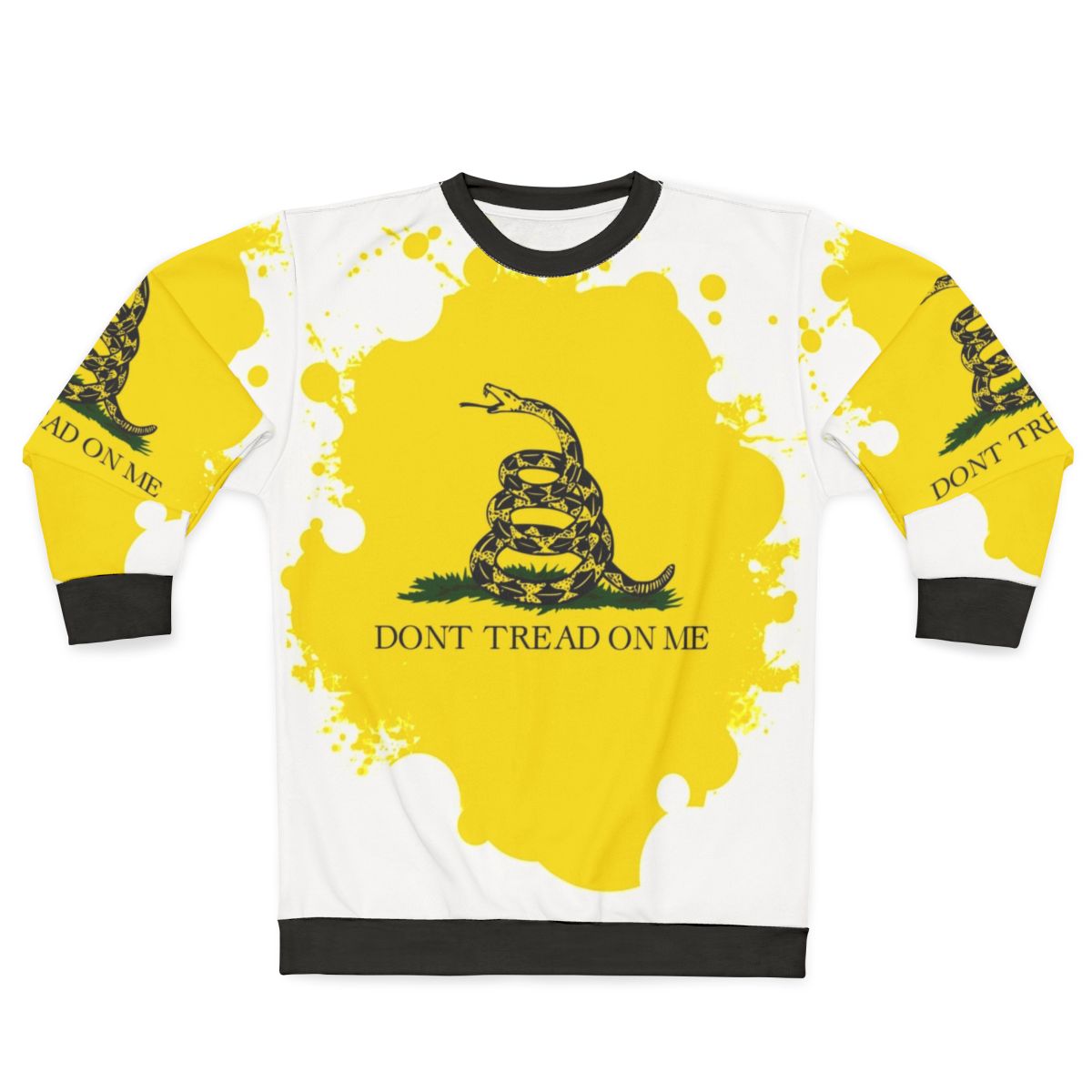 Don't Tread On Me Patriotic Snake Art Design Sweatshirt