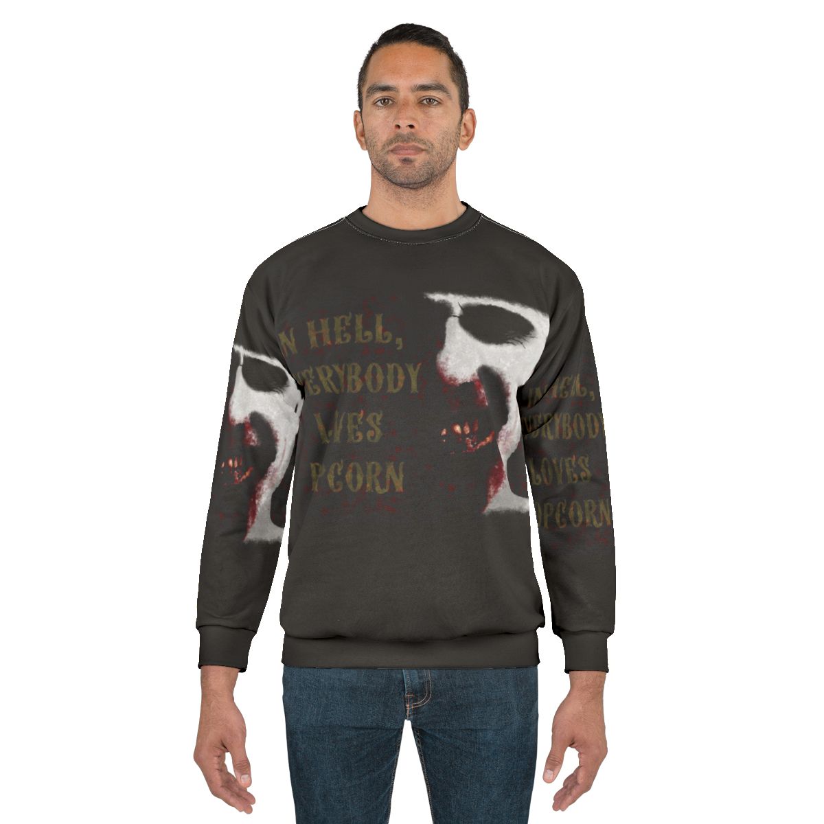 Doom Head Horror Sweatshirt with Rob Zombie Inspired Design