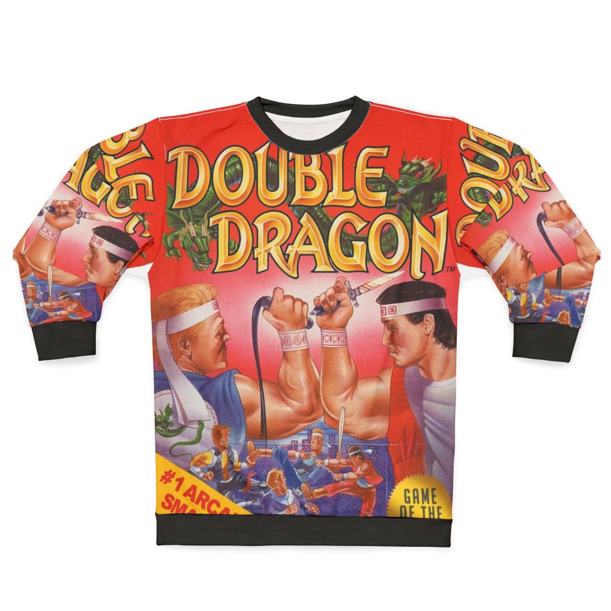 Retro Double Dragon Video Game Sweatshirt
