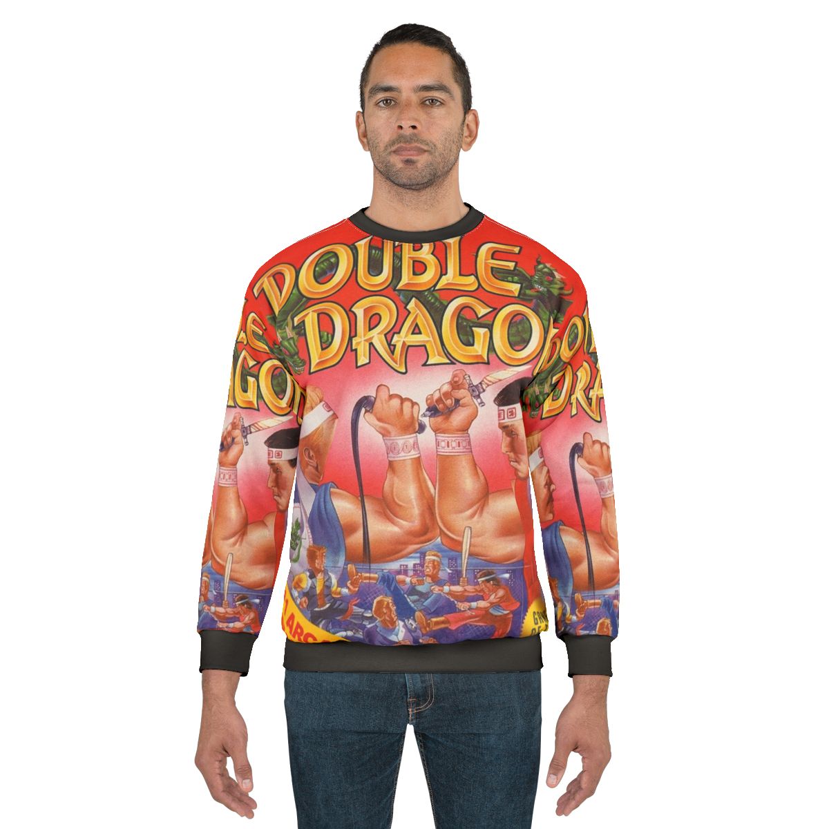 Retro Double Dragon Video Game Sweatshirt