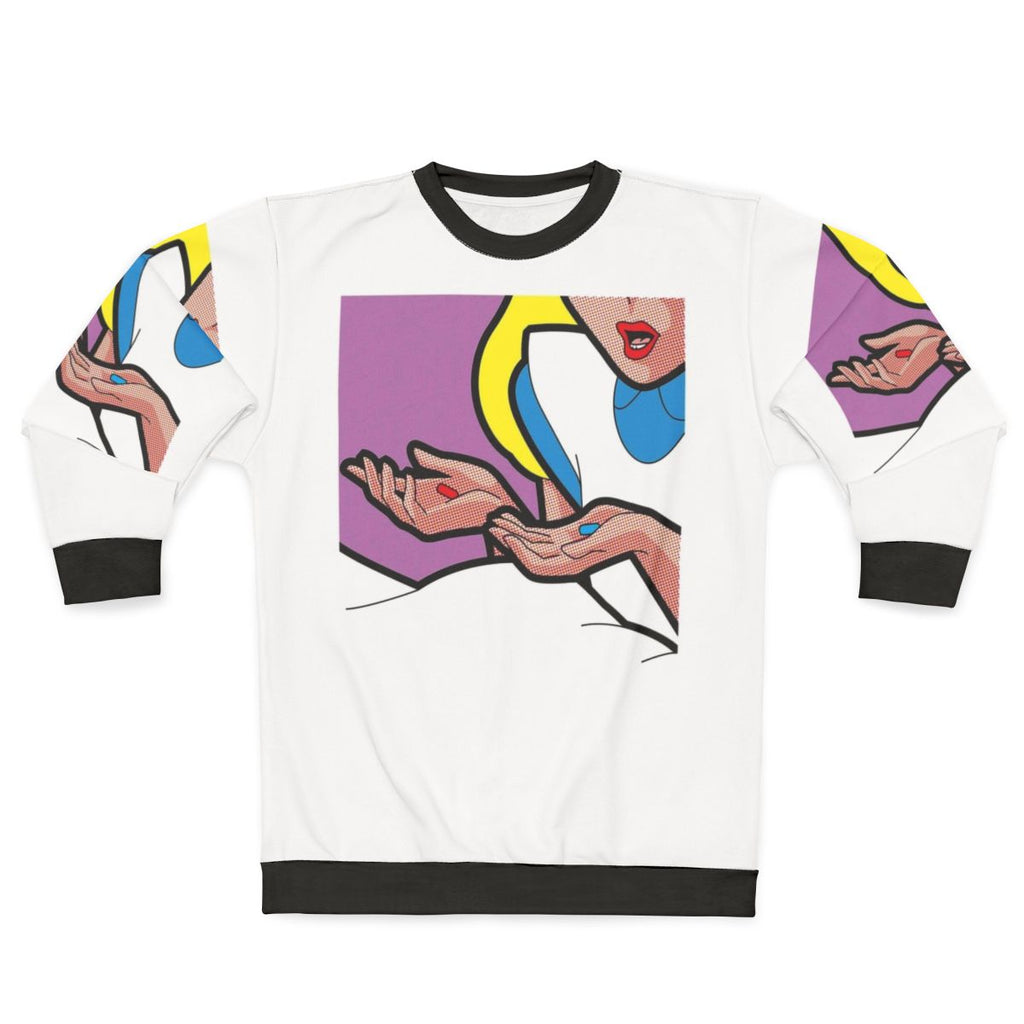 Down the Rabbit Hole Alice in Wonderland Graphic Sweatshirt