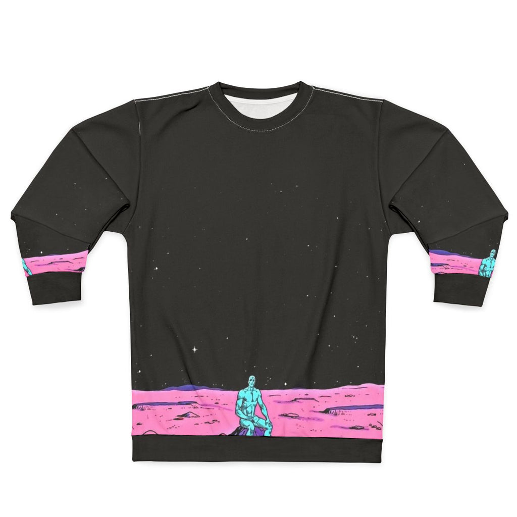 Dr Manhattan Sitting on Mars Comic Sweatshirt