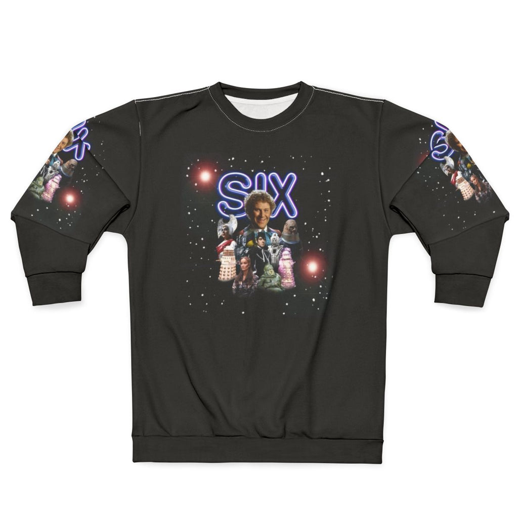 Sixth Doctor Dr Six Sweatshirt, Official Doctor Who Merchandise