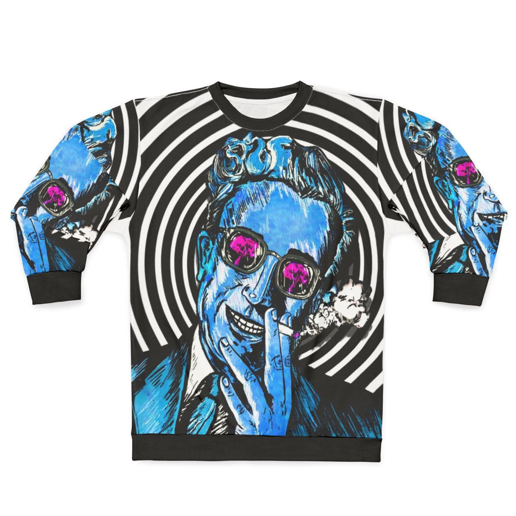 Dr. Strangelove themed sweatshirt with classic film graphic
