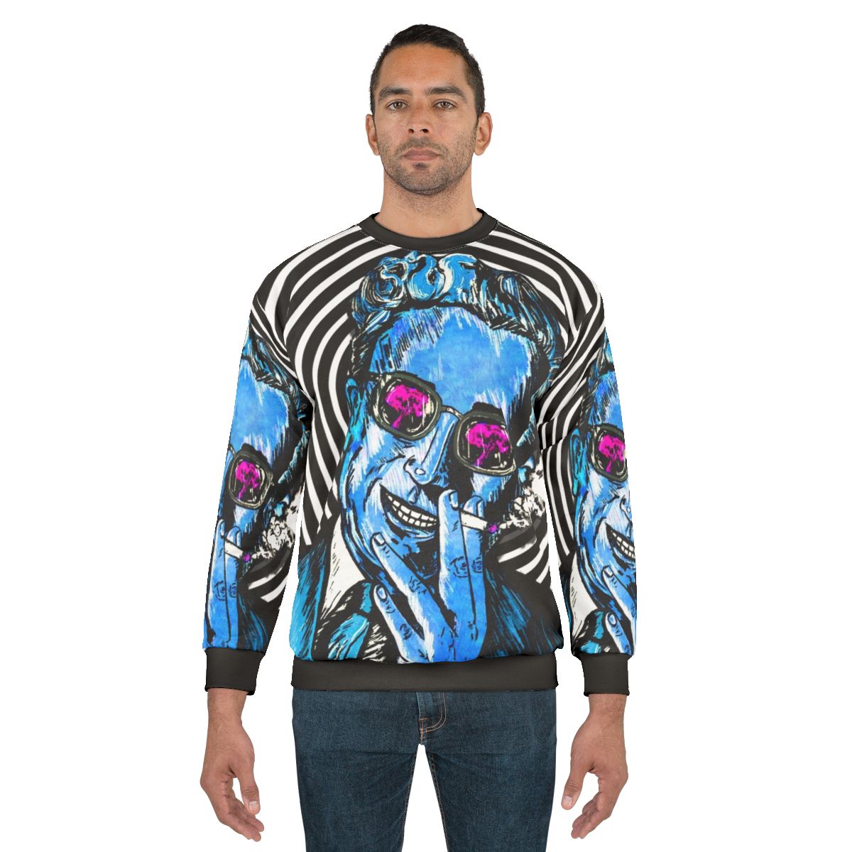 Dr. Strangelove themed sweatshirt with classic film graphic