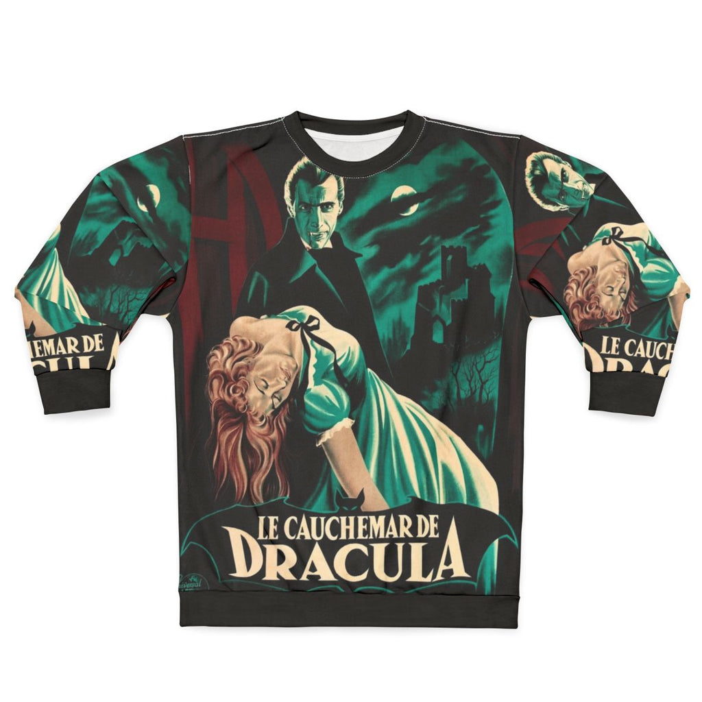 Vintage 1958 Dracula movie poster sweatshirt