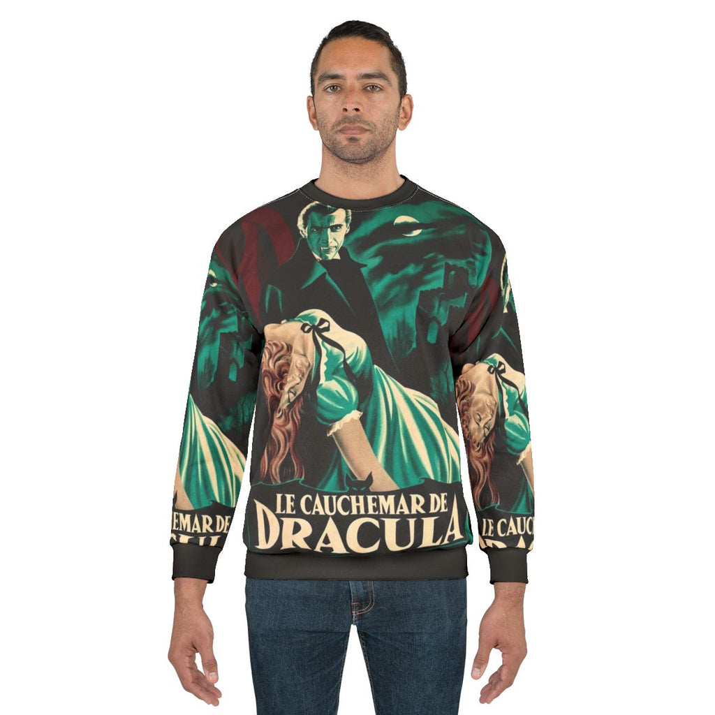 Vintage 1958 Dracula movie poster sweatshirt