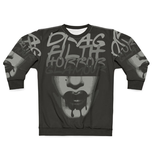 Drag Filth Horror Glamour Sweatshirt with Boulet Brothers Dragula Inspired Design