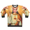 Drag Queen Jesus Sweatshirt featuring a collage design