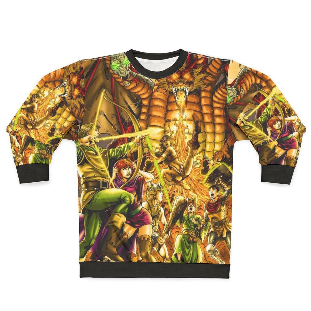 Dragon Attack Dungeons and Dragons Retro Gaming Sweatshirt