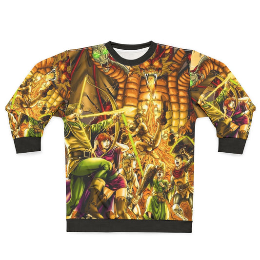 Dragon Attack Dungeons and Dragons Retro Gaming Sweatshirt