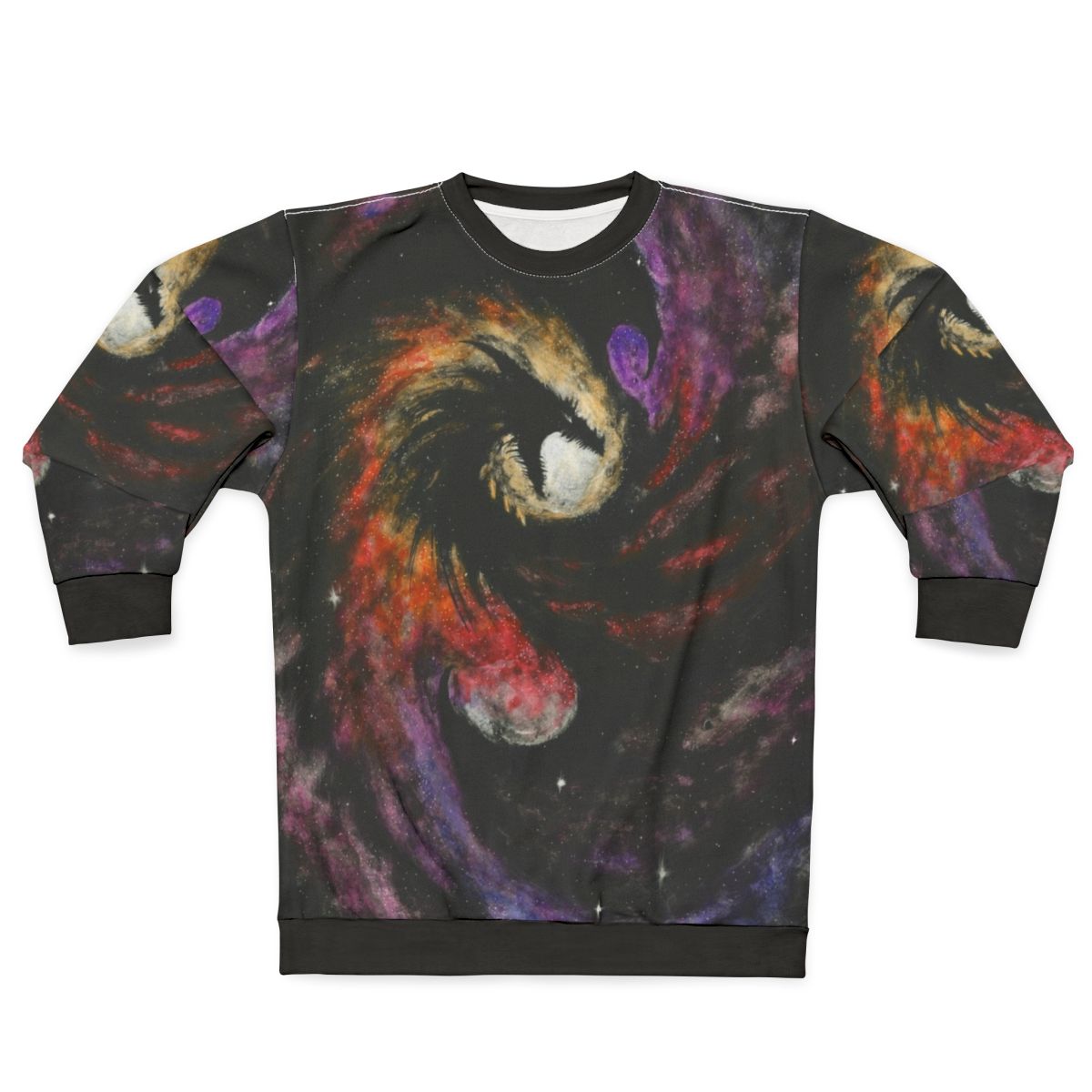 Dragon Galaxy Sweatshirt featuring fantasy space artwork