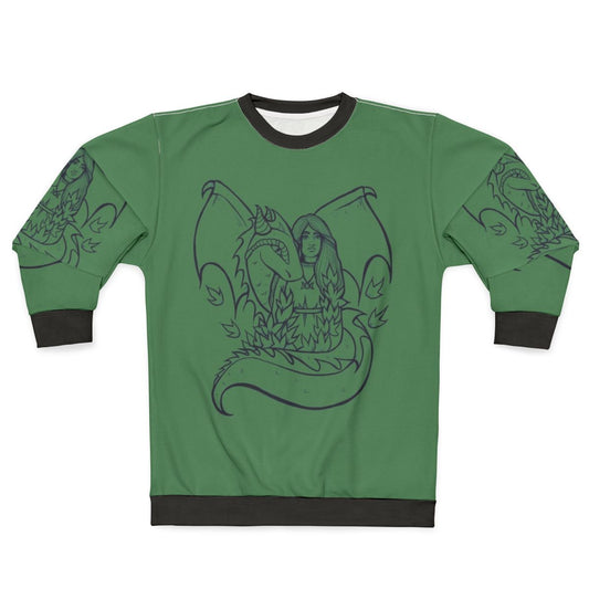 Dragon Goddess Sweatshirt featuring a majestic dragon design