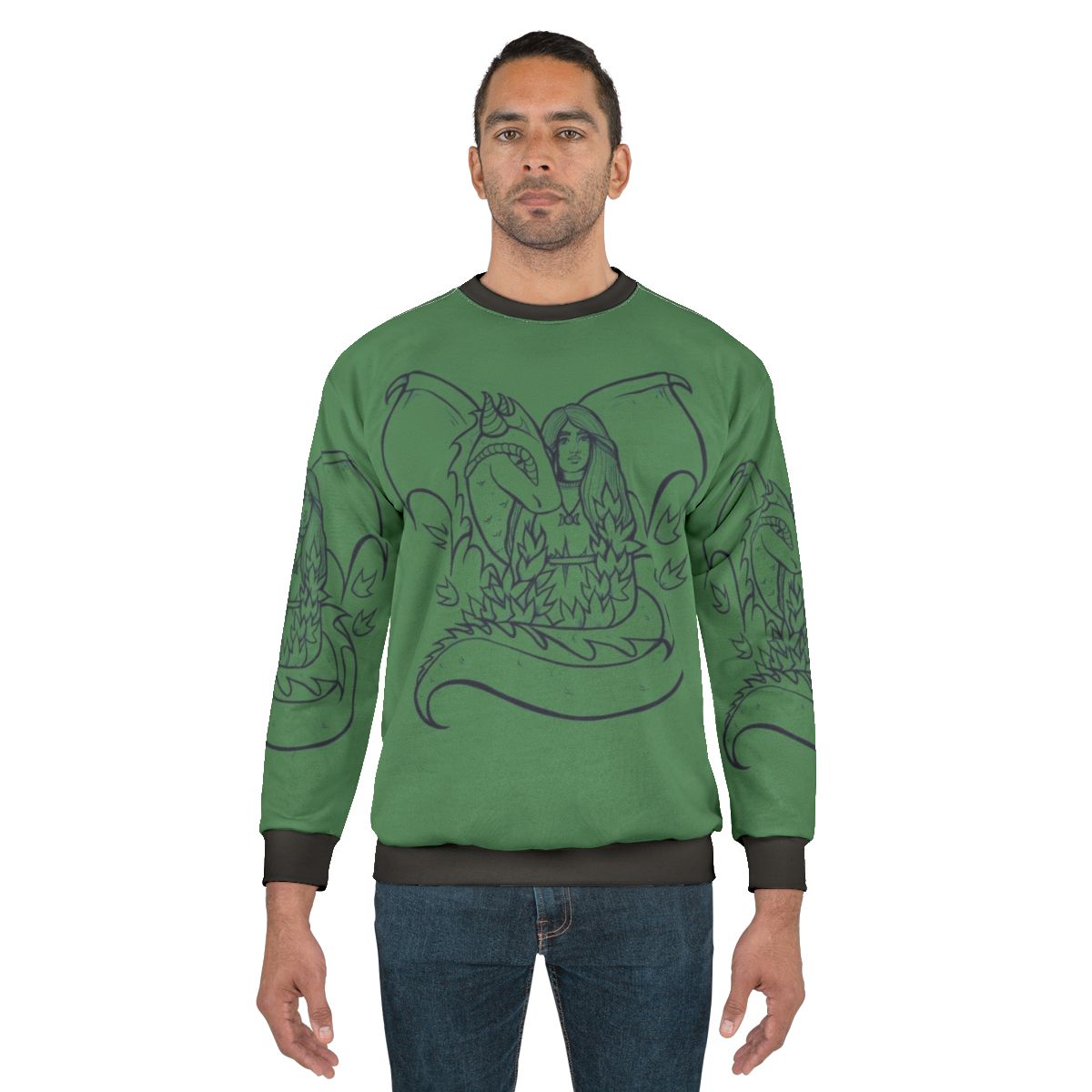 Dragon Goddess Sweatshirt featuring a majestic dragon design