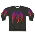 Mythical dragon silhouette design on a sweatshirt