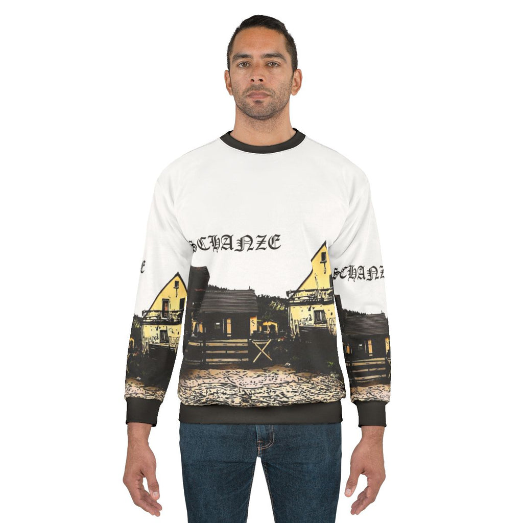 Dragon panorama design printed on a sweatshirt