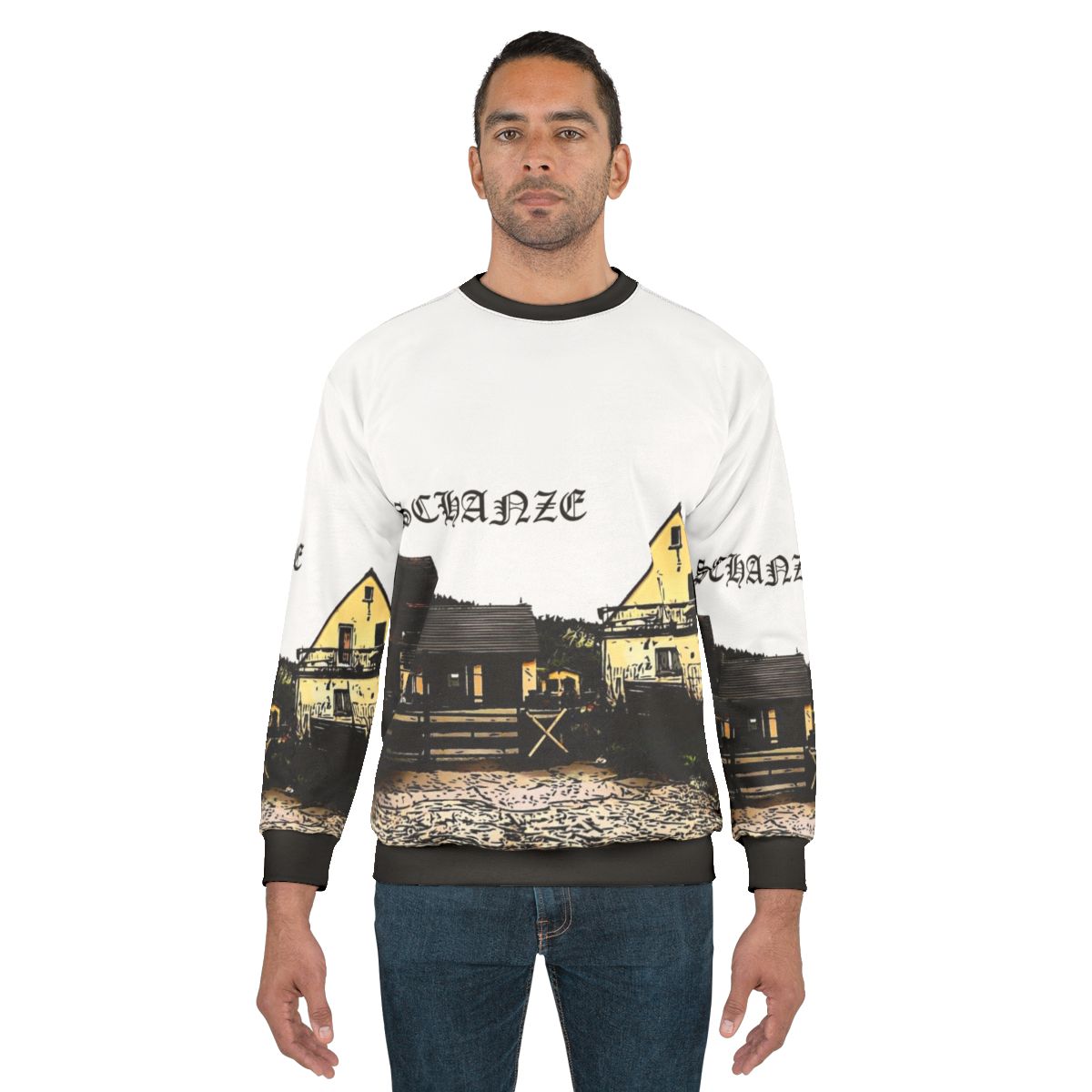 Dragon panorama design printed on a sweatshirt