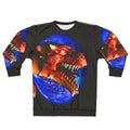 Dragon sweatshirt with abstract, nature-inspired design