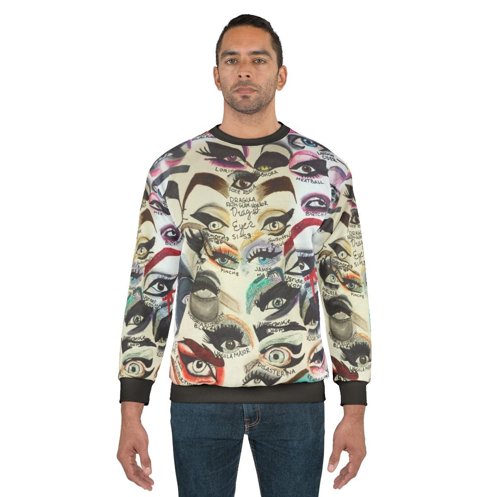 Dragula Eyes Sweatshirt featuring the Boulet Brothers' logo