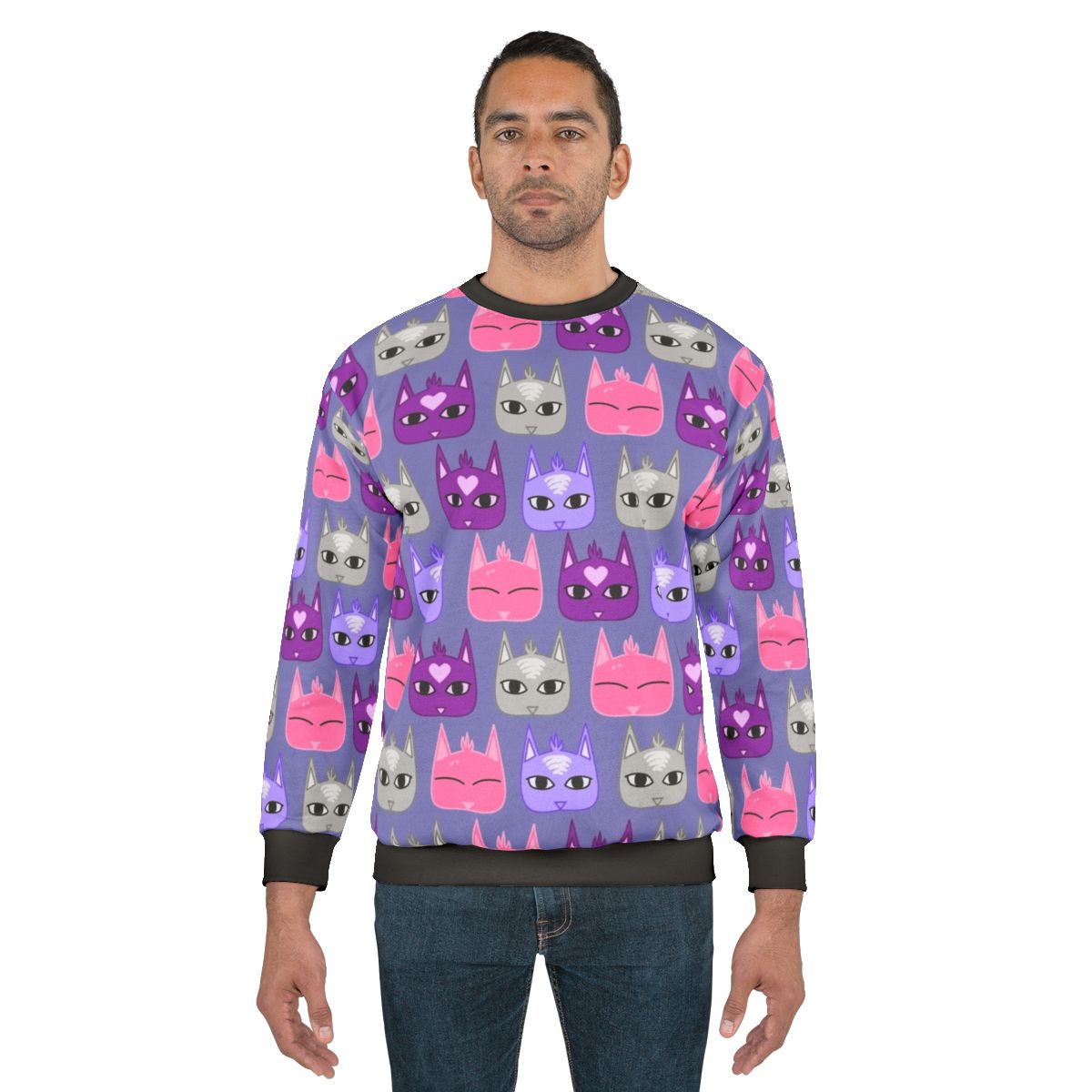 Dream Daddy Dadsona Cats Colorful Sweatshirt