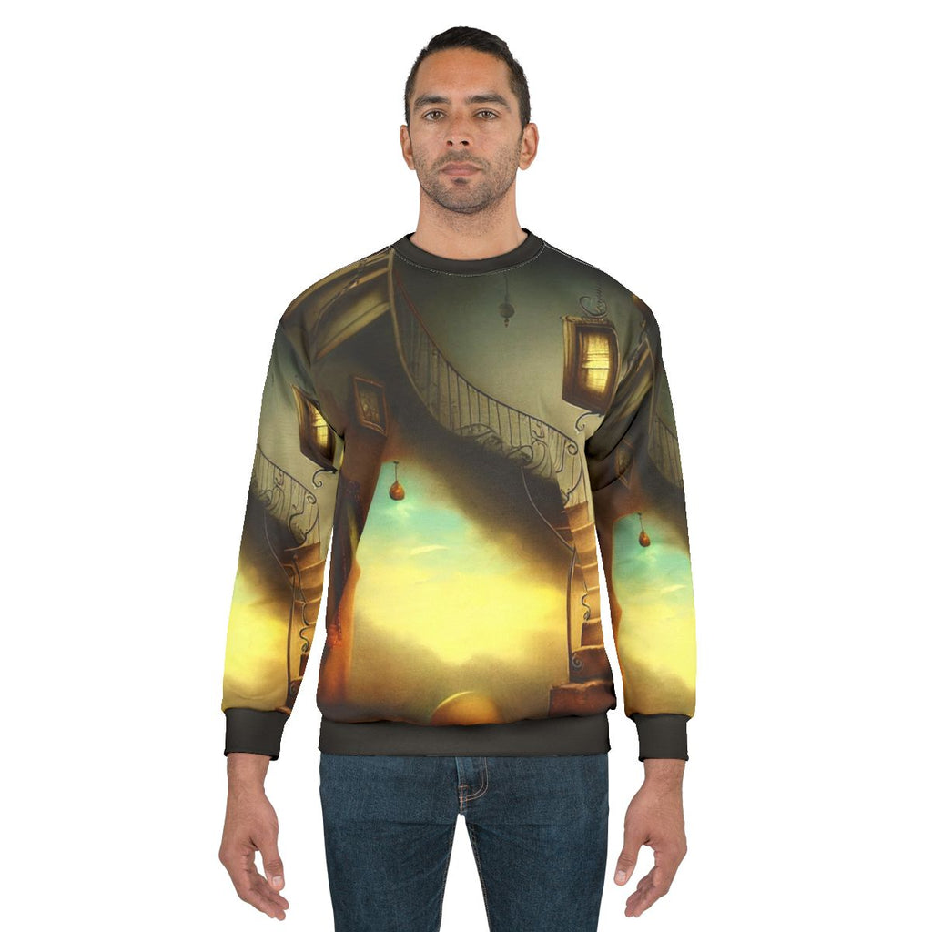 Salvador Dali inspired dreamscape sweatshirt