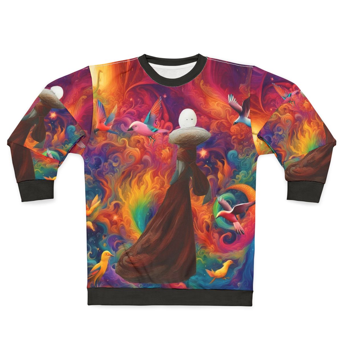 Dreamscape Sweatshirt - Colorful and Vibrant Surreal Graphic Design