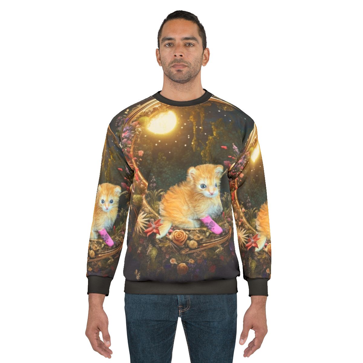 Dreamy Tater Tot Sweatshirt with Adorable Kitten